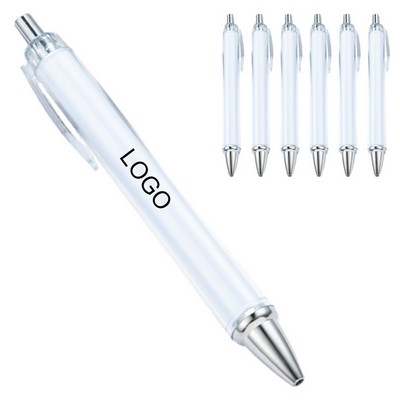 DIY Transparent Roll Paper Insert Click Ballpoint Pen