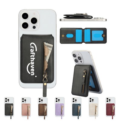 Leather Phone Card Holder Wallet