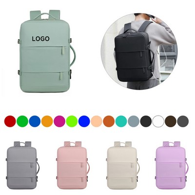 Oxford Cloth Travel Backpack Zippered Backpack Laptop Backpack