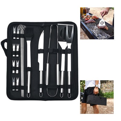 Portable BBQ Grill 20-piece Tool Set with Carrying Bag