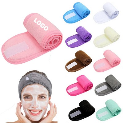 Soft Adjustable Face Wash Headband Spa Makeup Hair Band