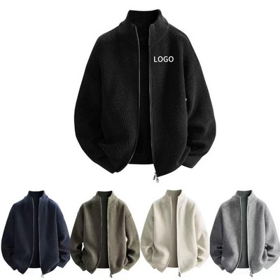 Collared Knit Cardigan