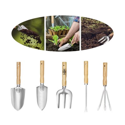 5-Piece Stainless Steel Garden Tool Set