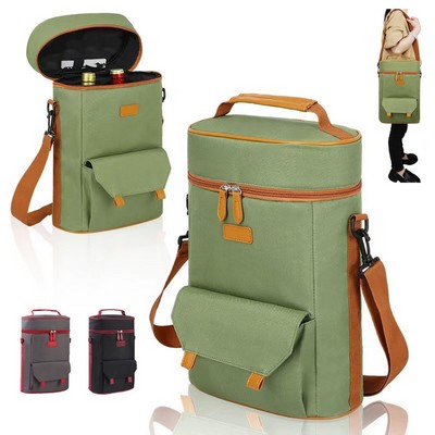 Insulated Double Wine Cooler Bag