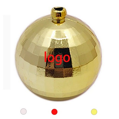 Shatterproof Plastic Christmas Ball Ornament With Silver Cap