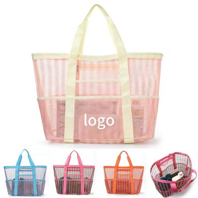 Striped Beach Bag