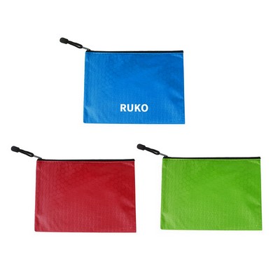 Waterproof Oxford Zipper Organizer Pouch - 9" x 6.5"