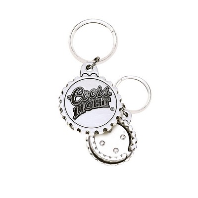 Twist-Off Bottle Opener Key Chain (1.5" Dia)