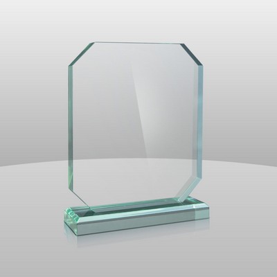 Vertical Mount Jade Green Rectangular Award I (6"x4"x2")