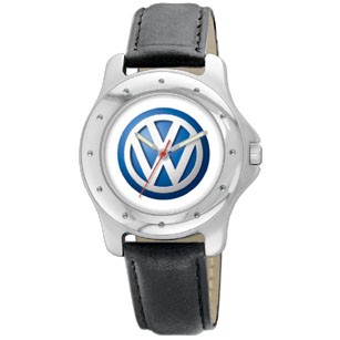 Men's Promotional Silver Watch with Blue Dial