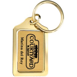 The Tombstone Gold Plated Key Tag