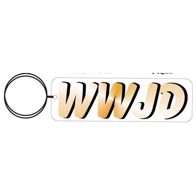 WWJD Executive Keychain w/Mirrored Back (3 Square Inch)