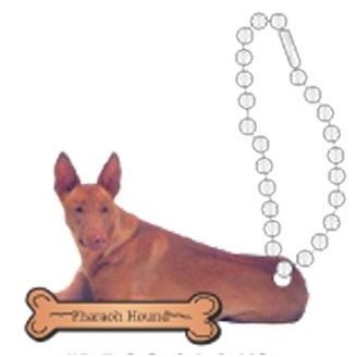 Pharaoh Hound Dog Promotional Key Chain w/ Black Back (2 Square Inch)