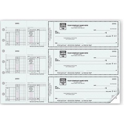 3-On-a-Page Salary Payroll Master Checks (1 Part)