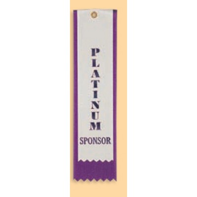 Custom Printed Ribbon w/Event Card, Eyelet & String (1-5/8"x 6")
