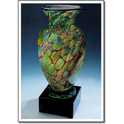 Jade Monarch Apollo Vase w/ Marble Base (4.5"x9.75")
