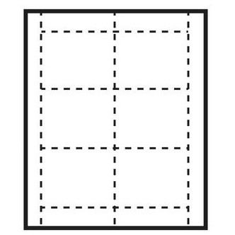 Classic Horizontal Paper Name Badge Insert - Blank (4"x3")