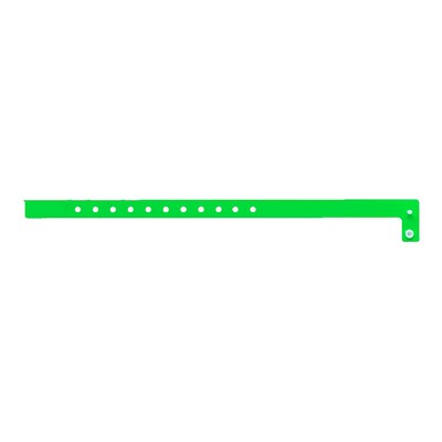 Narrow Vinyl Solid Color Wristband w/Stub