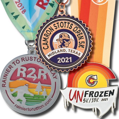 2 1/2" (2.5") Custom Struck Single Sided 2-D Medal