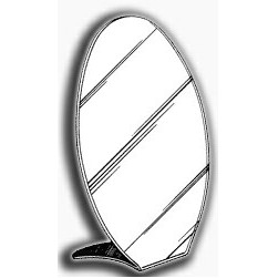 Acrylic Countertop Mirrors (12"x8"x3 3/8")