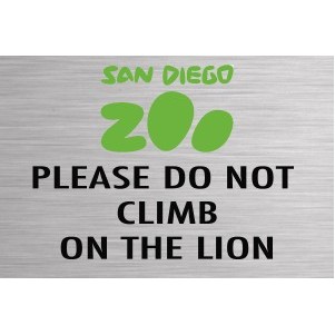 Deluxe Custom Plastic Sign (75 to 100 Sq. Inch)