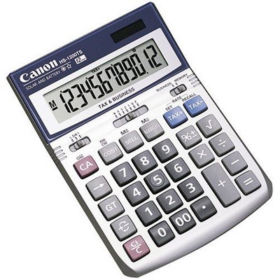 Canon® HS1200TS Metallic 12-Digit Portable Calculator
