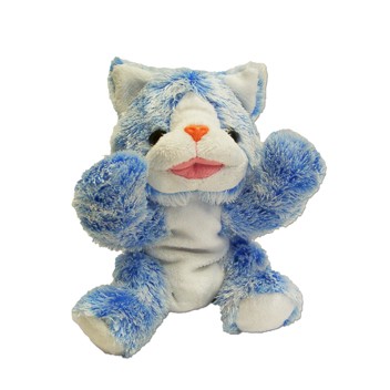 Custom Plush Blue & White Kitten