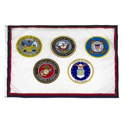 Armed Forces 5 Commemorative Flag (3'x5')