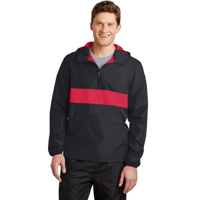Sport-Tek® Zipped Pocket Anorak.