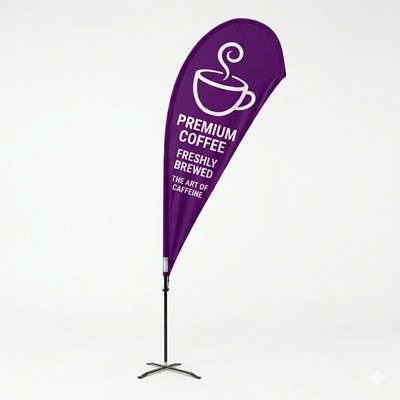 Flex Blade® LX Kit, Single-Sided Teardrop Banner Flag 12.5'H