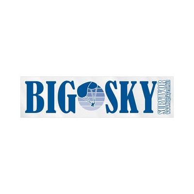Rectangle Sticker | Square Corner | 1" x 3 3/4" | Clear Static | Static Back | Screen