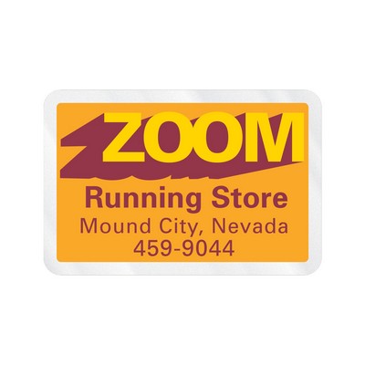 Rectangle Sticker | Round Corners | 1 3/4" x 2 5/8"| Clear Static | Static Face | Screen