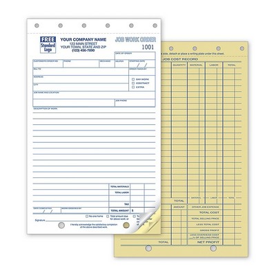 Job Work Order Forms (3 Part)