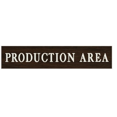 Engraved Plastic Sign - Horizontal, 12" x 2"