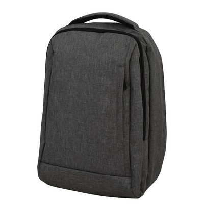 15.6" Anti-Theft Laptop Backpack in Premium Melange Gray