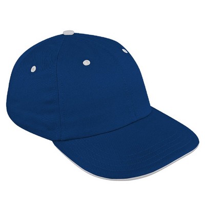Sandwich Visor Brushed Slide Buckle Dad Cap