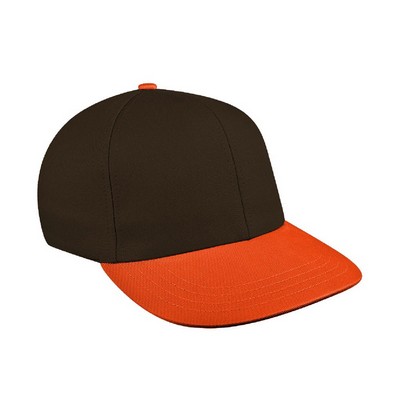 Two Tone Twill Self Strap Prostyle Hat