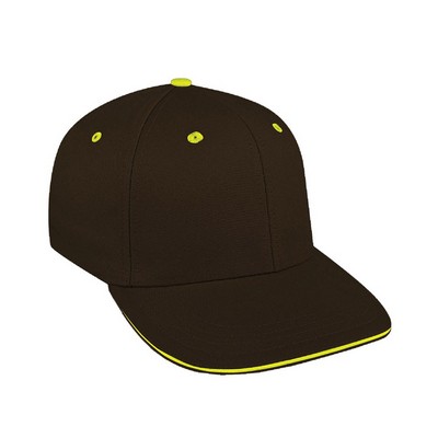 Sandwich Visor Twill Snapback Prostyle Hat