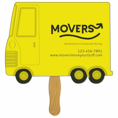 Parcel Truck Hand Fan Full Color (1 Side)