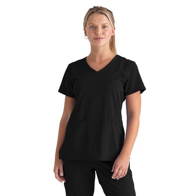 Grey's Anatomy Spandex Stretch - Women's Three-Pocket V-Neck Serena Scrub Top