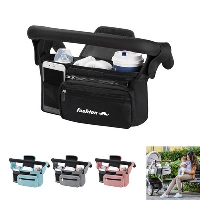 Universal Stroller Organizer with Insulated Cup Holder