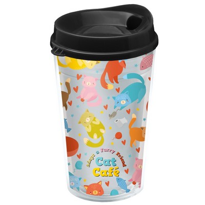 Garyline® Transparent Tumbler with Sip Lid and Full-Color Insert - 16 oz.