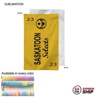 24 Hr Express Ship - Team Towel in Plush and Soft Velour Terry Cotton Blend, Sublimated (12"x18")