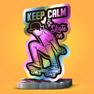 4" Custom Holographic Sticker