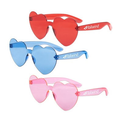 Heart Shape No Frame Glasses