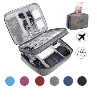 Three Layers Electronics Organizer Bag
