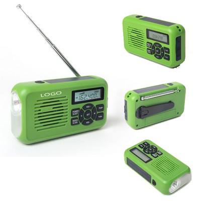 Emergency Hand Crank Solar Weather Radio