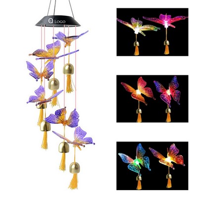 Butterfly Solar Wind Chime Light