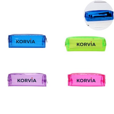 PVC Transparent Pencil Bag Travel Cosmetic Pouch