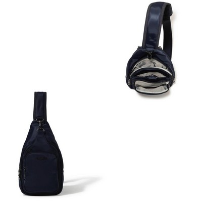 Baggallini Central Park Sling Bag - French Navy Blue